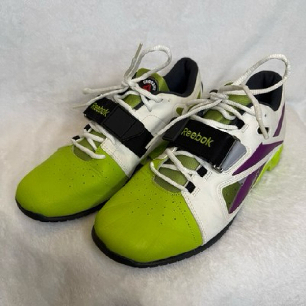 Reebok Crossfit Lifting Shoes Lime Green Leather - Womens 11